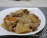 春雨と大根と豚肉のうま煮作り方5写真