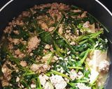 ほうれん草とひき肉と豆腐煮♥️☆*。作り方7写真