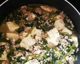 ほうれん草とひき肉と豆腐煮♥️☆*。作り方9写真