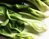 ひき肉と豆腐のうま煮☆青梗菜リース作り方1写真