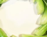 ひき肉と豆腐のうま煮☆青梗菜リース作り方3写真