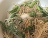 もやしとえのきとニラのごま油和え作り方3写真