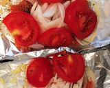 サーモンとクリームチーズのホイル焼き作り方3写真