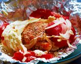 サーモンとクリームチーズのホイル焼き作り方5写真