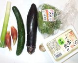 冷やっこ♪キュウリ・ナス・山形県ダシかけ作り方1写真