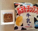 試す価値あり！納豆&ポテチ牛乳味作り方1写真