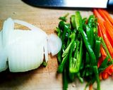 簡単☆常備野菜でカレーきんぴら作り方1写真