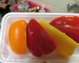 春野菜とサーモンのイチゴドレッシング和え作り方3写真