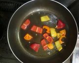 春野菜とサーモンのイチゴドレッシング和え作り方5写真