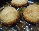 残ったコロッケで卵とじ丼作り方5写真