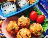 豆腐とグリーンピース入りチキンボール作り方7写真