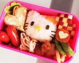 超簡単＊キティちゃんのキャラ弁♡遠足に♡作り方4写真