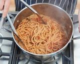クラシックなトマトスパゲティ作り方10写真