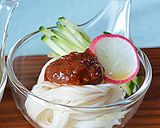 じゃじゃ麺風*ホシサン肉味噌そうめん作り方2写真