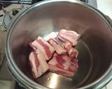 圧力鍋で豚バラと豆のトマト煮込み作り方2写真