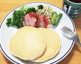 甘くないホットケーキで朝食を！作り方3写真