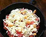 スキレットでトマトのチーズ焼き作り方2写真