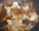 揚げカレイのみそれ煮♪作り方4写真