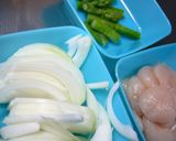 クリームパスタ☆ほんのりカレー風味作り方1写真