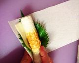 チーズ入り竹輪大葉の焼き春巻き♪作り方2写真