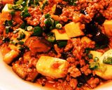 食欲増進！簡単！ナス入り麻婆豆腐♩作り方7写真