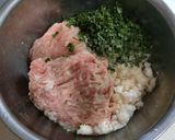 レモンで食べるれんこんと鶏挽の団子作り方2写真