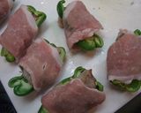 ピーマンのハンバーグ詰め焼き^^;作り方4写真