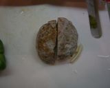 ピーマンのハンバーグ詰め焼き^^;作り方2写真