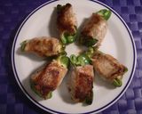 ピーマンのハンバーグ詰め焼き^^;作り方6写真