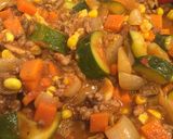 野菜たっぷり！トマト缶でドライカレー☆作り方6写真