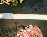 小松菜のガーリックチャンプルー作り方1写真