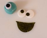 【キャラ弁】クッキーモンスター弁当作り方3写真