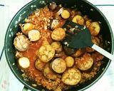 豆乳トマトジュースでなすとひき肉グラタン作り方1写真