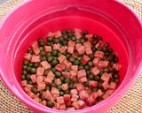 レンジで!炒めない&包まないオムライス!作り方3写真