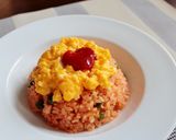 レンジで!炒めない&包まないオムライス!作り方7写真