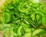 和え物 〜ゴーヤときゅうりのゴマゴマ〜作り方2写真