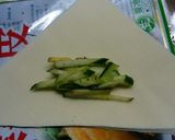 きゅうりと生姜の春巻き作り方5写真