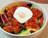 お弁当に♬簡単♥️唐揚げ丼＊特製タレ作り方3写真