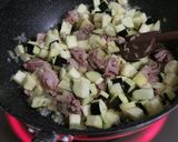 砂肝となすとひよこ豆のマサラ作り方4写真