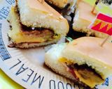夏バテ解消‼︎梅しそチーズバーガー作り方5写真