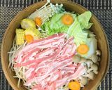 豚バラと野菜の梅味噌せいろ蒸し作り方4写真