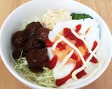 【簡単】なんちゃってロコモコ丼♪作り方4写真