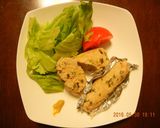 梅肉入り和風鶏肉ソーセージ作り方4写真