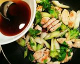 さっぱり梅味☆鶏のササミ&セロリの炒め物作り方7写真