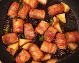 豚肉の厚揚げ巻き 甘酢タレ作り方5写真
