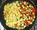 鶏ムネ肉とじゃが芋ズッキーニの簡単揚げ煮作り方9写真