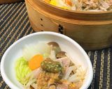 豚バラと野菜の梅味噌せいろ蒸し作り方7写真