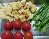 ミニトマトIN野菜炒め♡作り方1写真
