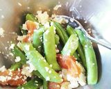南高梅干しとインゲンのチーズ和え作り方1写真