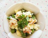 南高梅干しとインゲンのチーズ和え作り方2写真